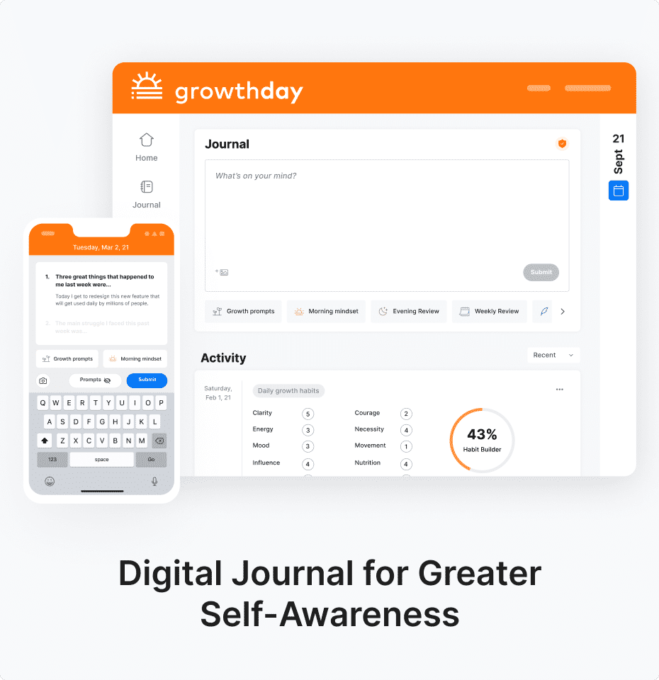 Growth Day App: Digital Journal